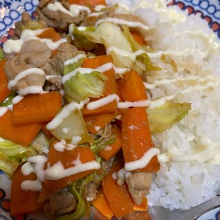 たっぷり野菜のスタミナ丼